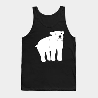 Cute Sad Polar Bear Tank Top